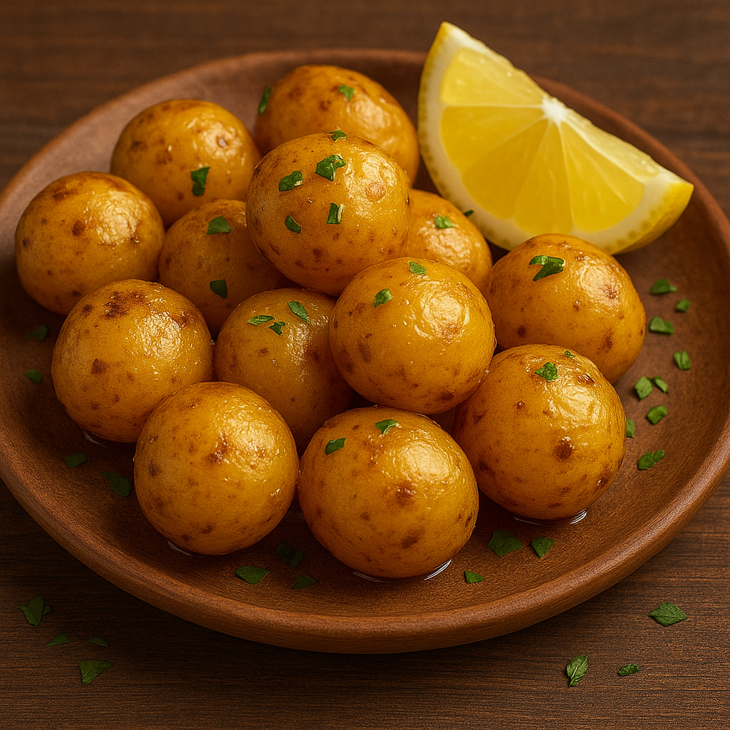 Papas Criollas con Zumo de Limón